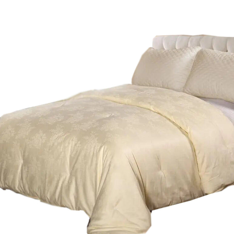 ANYHOUZ Duvet Cover Cream Ultra Soft Cotton Quilt Bed Comforter 2000G