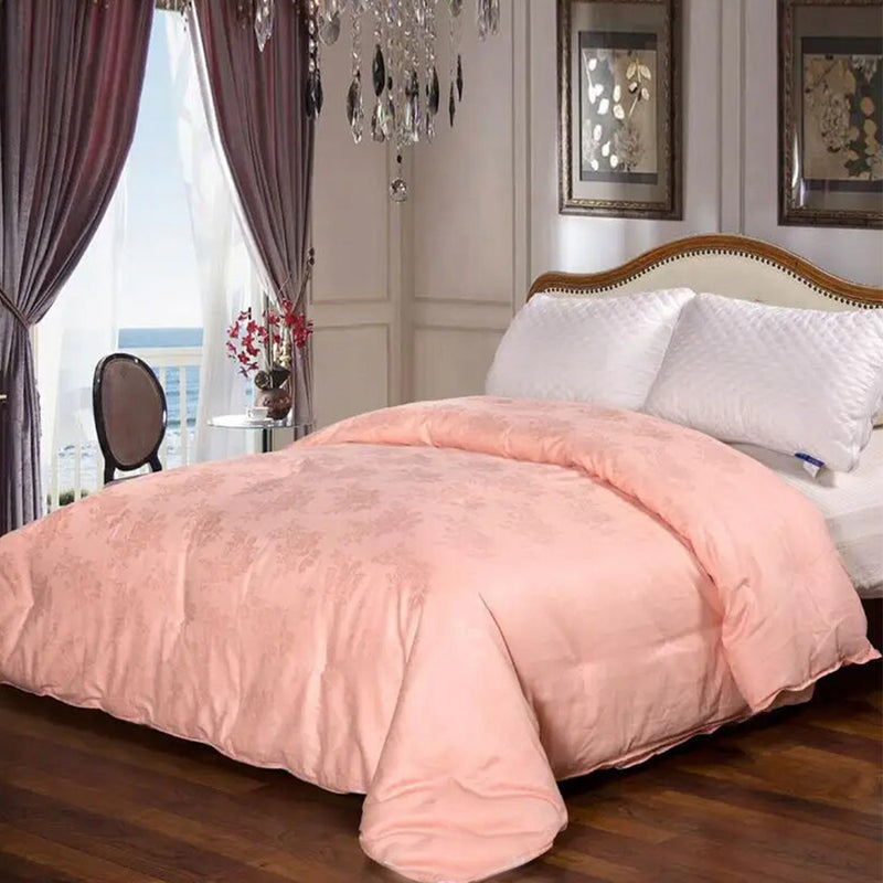 ANYHOUZ Duvet Cover Peach Ultra Soft Cotton Quilt Bed Comforter 3000G