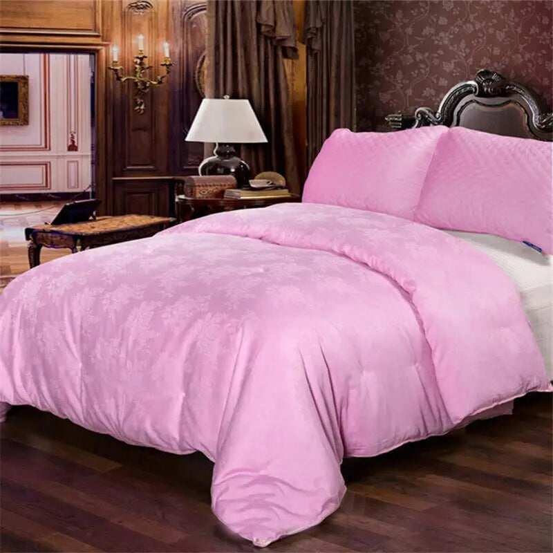 ANYHOUZ Duvet Cover Purple Ultra Soft Cotton Quilt Bed Comforter 1500G