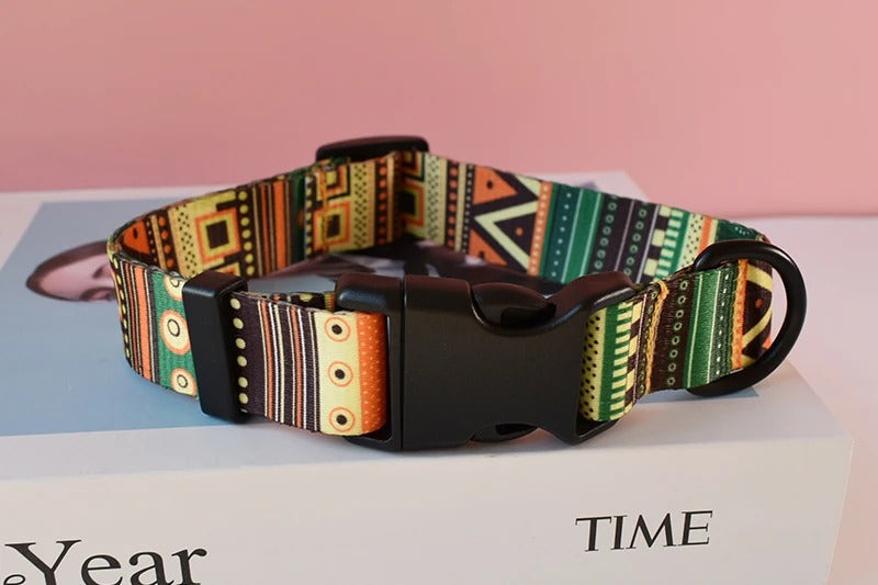 Anypet Multicolor Art Dog Collar - Stylish Comfortable Dog Accessory