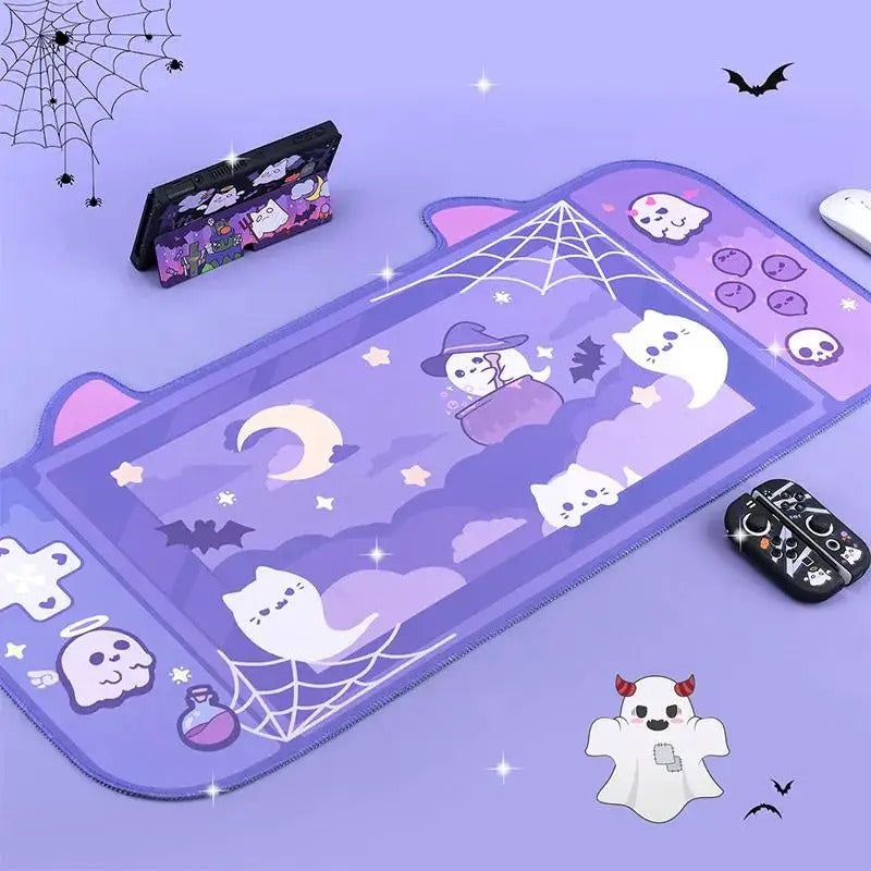 ANYMOB Mouse Pad Dark Violet Cute Kawaaii Game Pad Non-Slip Soft Rubber Mat