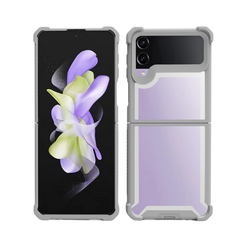 ANYMOB Samsung Case Gray Military Grade Armor Shockproof Cover