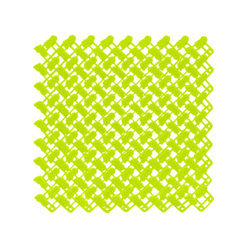 Anymat Splicing Mat Green 25x25cm 1Pc DIY Non Slip Bathroom Mat Mesh Drainage Massage Floor Carpet