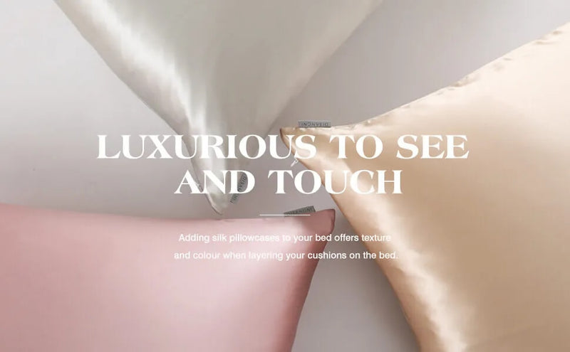 Anypillow Pink Mulberry Silk Pillowcase 50x90cm Luxury Soft Bedding