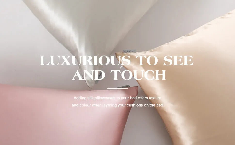 ANYHOUZ Pillowcase 51x66cm Purple Natural Mulberry Silk For Comfortable And Relaxing Home Bed