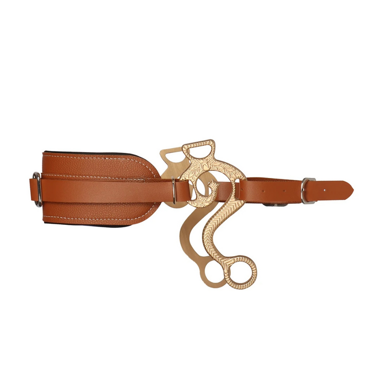 ANYHOUZ Hackamore Horse Bit Brown Premium Adjustable Bitless Bridle For Horses Comfortable And Durable