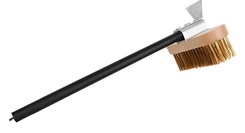 Anygleam Black 41cm Oven Copper Brush with Metal Scraper Tool Cleaning Accessories