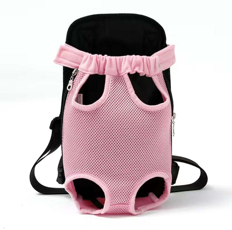 ANYWAGS Pet Carrier Large Pink Denim Backpack for Outdoor Travel With Front Pocket for Large Size Pets