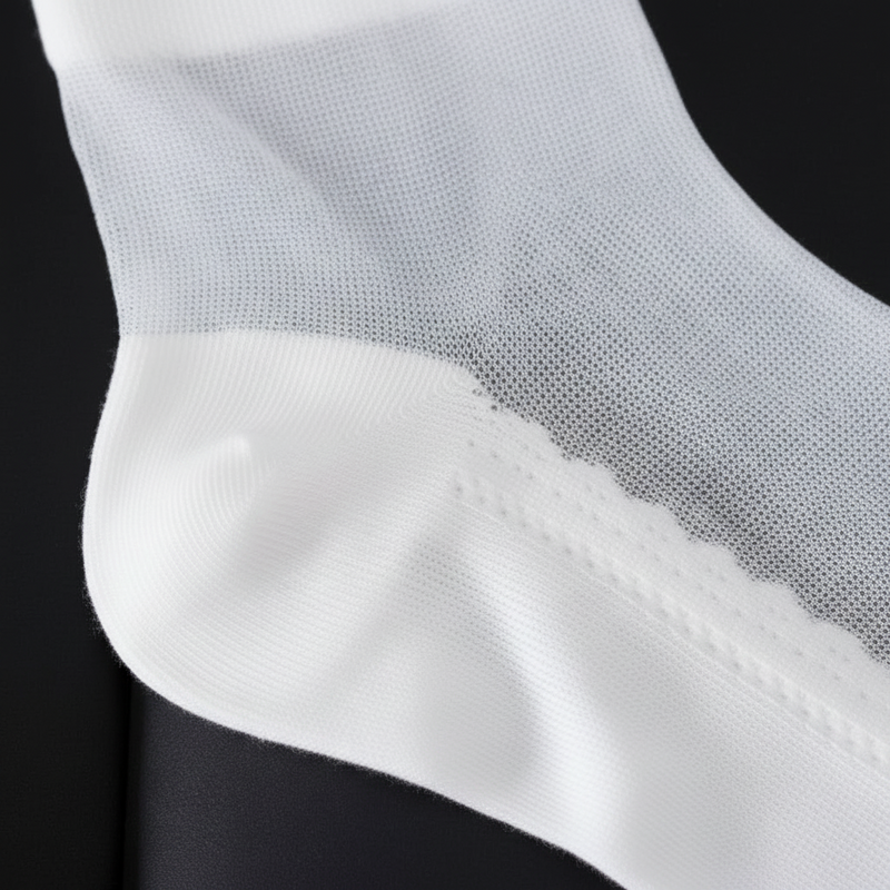 Anyfootwear 5 Pairs Size 5-9 Fashion Socks Summer Lace Embroidery Breathable Silk Transparent Glass Crystal Stretch for Women White