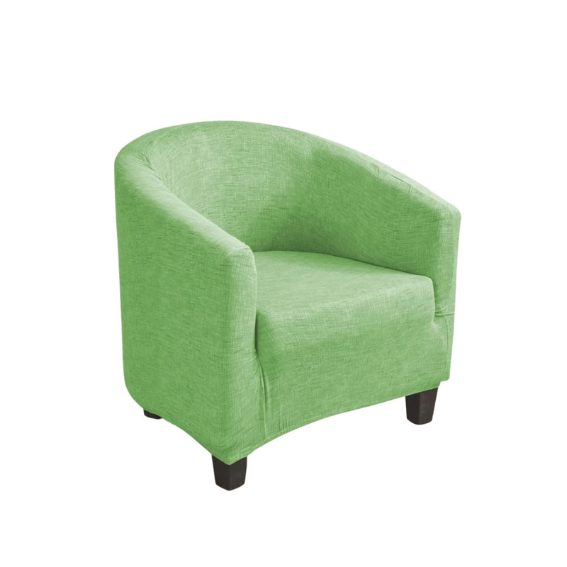 Anyseat Light Green Chair Cover – Plain Dustproof Tub Slipcover for Home Décor