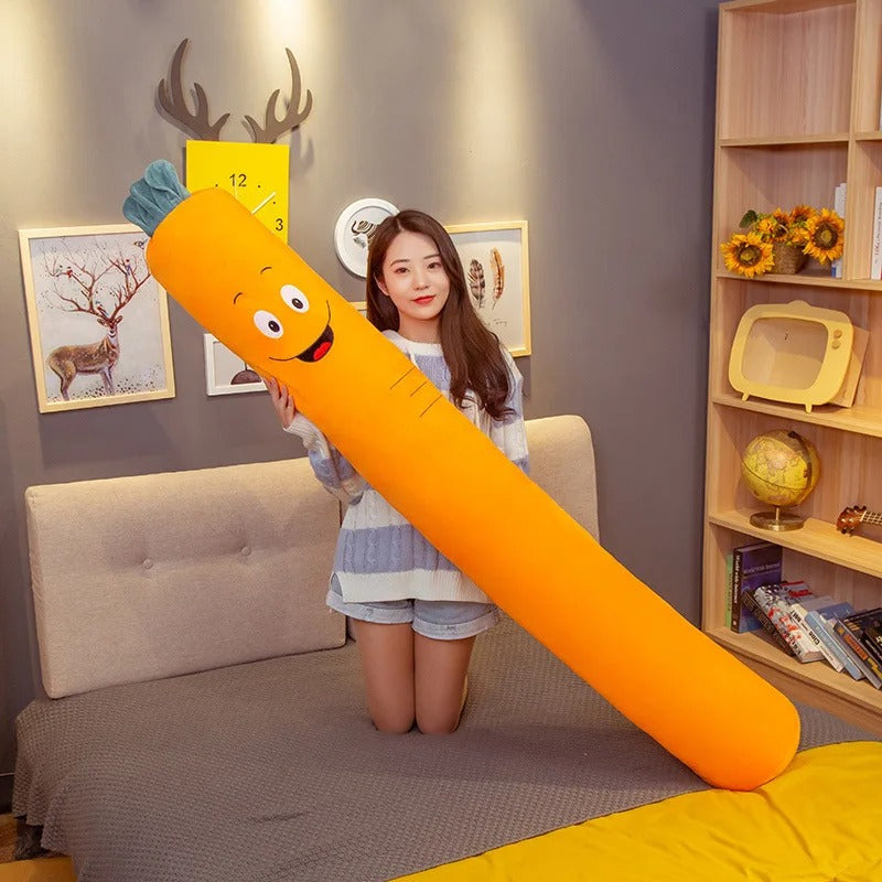 Anypillow Body Pillow Orange Long Soft Cute Cylindrical Side Pillow