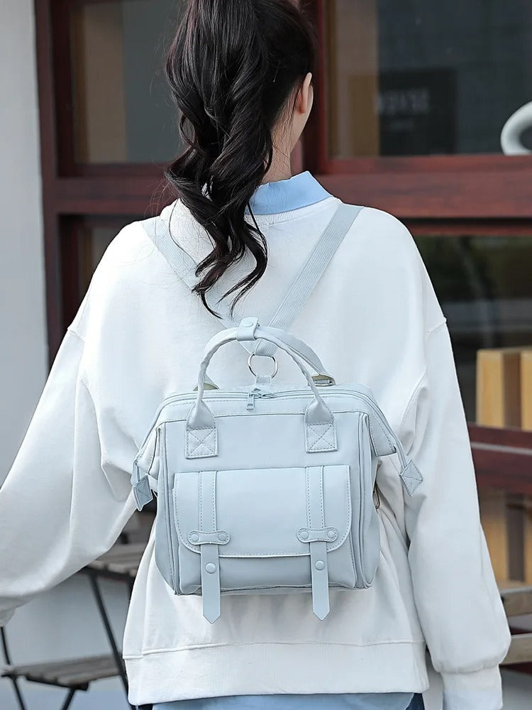 Anymom Mommy Diaper Bag Blue Color Backpack Waterproof Handbag Fashion Mommy Shoulder Bag