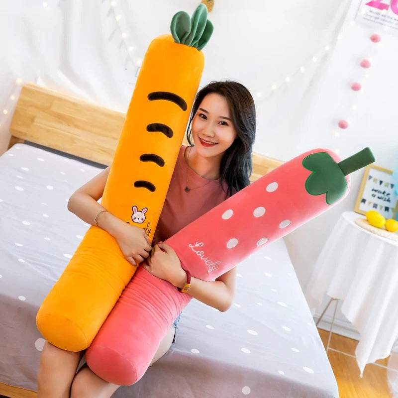 Anypillow Body Pillow Orange Long Soft Cute Cylindrical Side Pillow