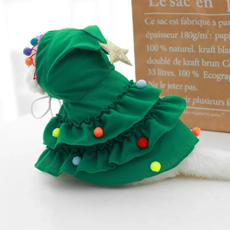 Anypet Pet Clothes Christmas Tree Dog & Cat Holiday Costume Outfit Accessories