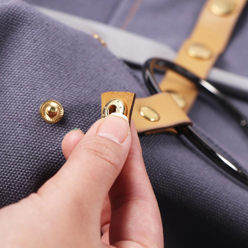 Anypron Brown Canvas Apron Waterproof Oilproof Chef Waiter Workwear