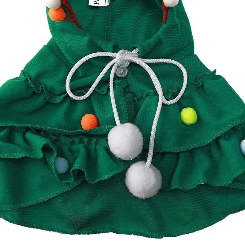 Anypet Pet Clothes Christmas Tree Dog & Cat Holiday Costume Outfit Accessories