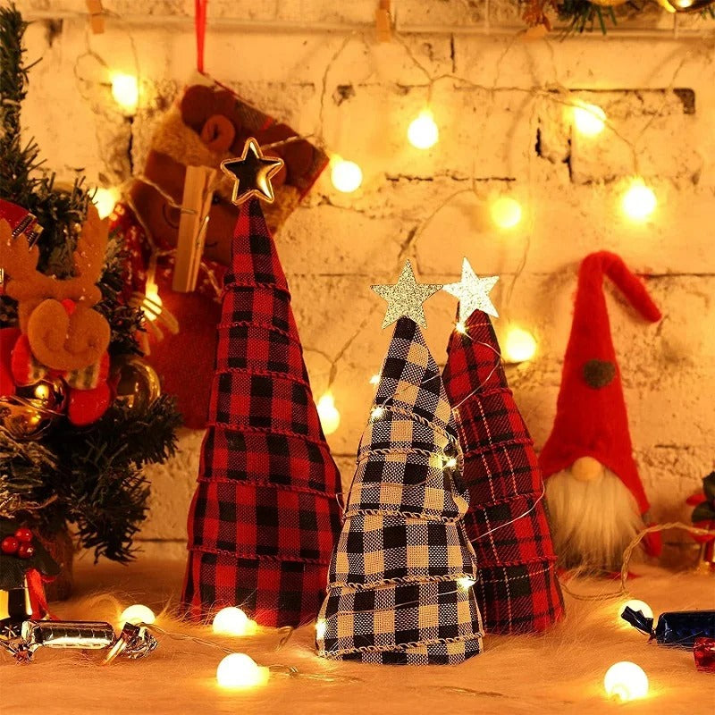 ANYDECO Christmas Ribbon Tree Decoration Wrapping Gift Cloth