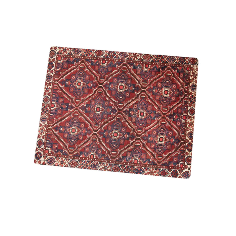 ANYMOB Mouse Pad Brown 22X18CM Persian Tribal Carpet Computer Office Desk Non-Slip Mat
