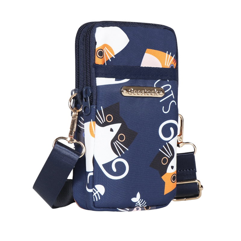 ANYPACK Armband Crossbody Bag Navy Blue Waterproof And Sweatproof Sports Phone Holder For Running Gym Workout