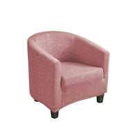 Anyseat Old Rose Chair Cover – Plain Dustproof Tub Slipcover for Home Décor