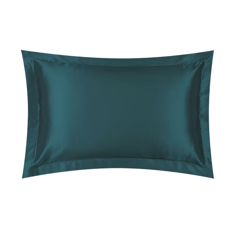 ANYHOUZ Pillowcase Moonlight Blue Luxury Soft Natural Mulberry Silky Two Sided Satin Cover
