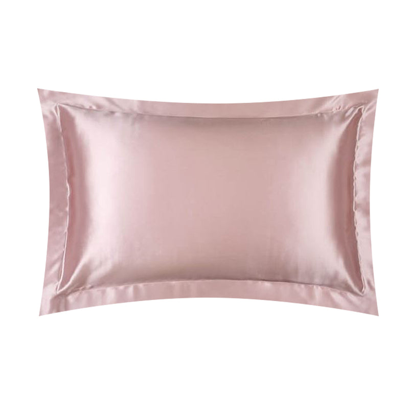 ANYHOUZ Pillowcase Pink Jade Luxury Soft Natural Mulberry Silky Two Sided Satin Cover