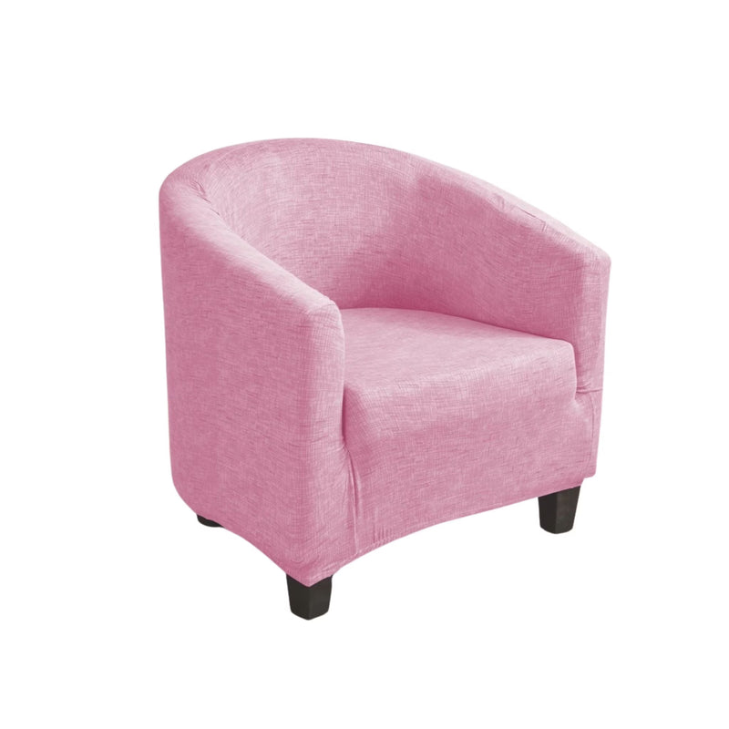 Anyseat Pink Chair Cover – Plain Dustproof Tub Slipcover for Home Décor