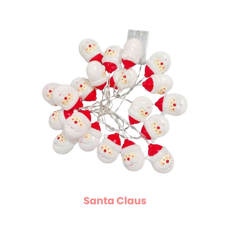 ANYDECO  Christmas String Lights Novelty Yellow 20 LED USB Hanging Holiday Decor