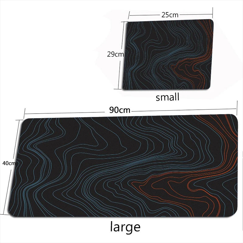 ANYMOB Mouse Pad Metal Black 400X800X2MM Minimalist Desk Gaming Laptop Desk Pad