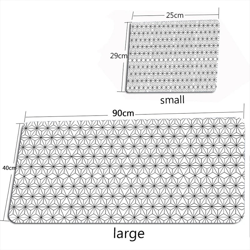 ANYMOB Mouse Pad White 400X900X2MM Minimalist Desk Gaming Laptop Desk Pad