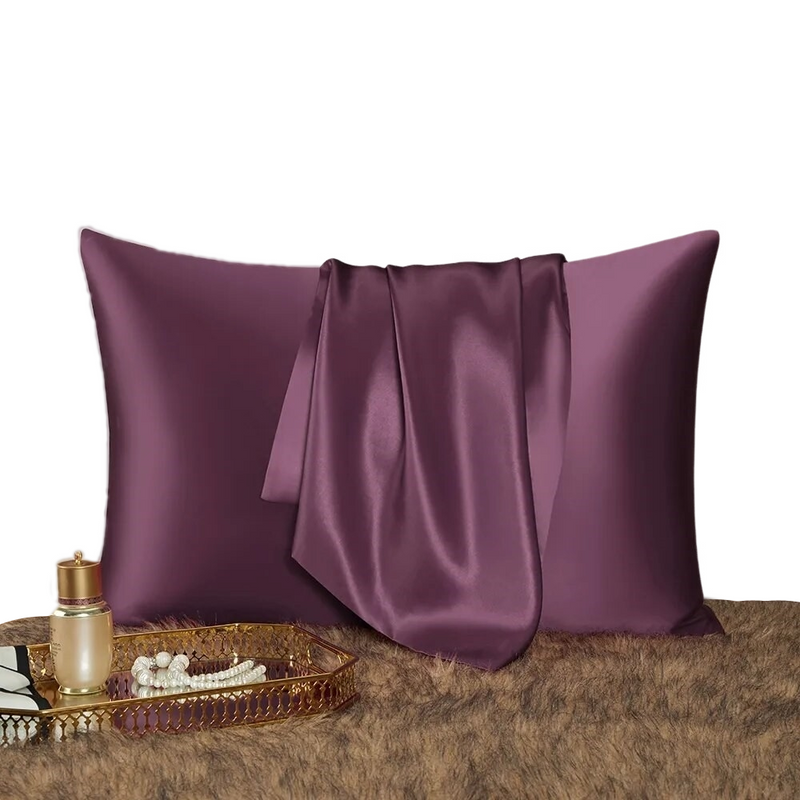 ANYHOUZ Pillowcase 50x90cm Purple Natural Mulberry Silk For Comfortable And Relaxing Home Bed