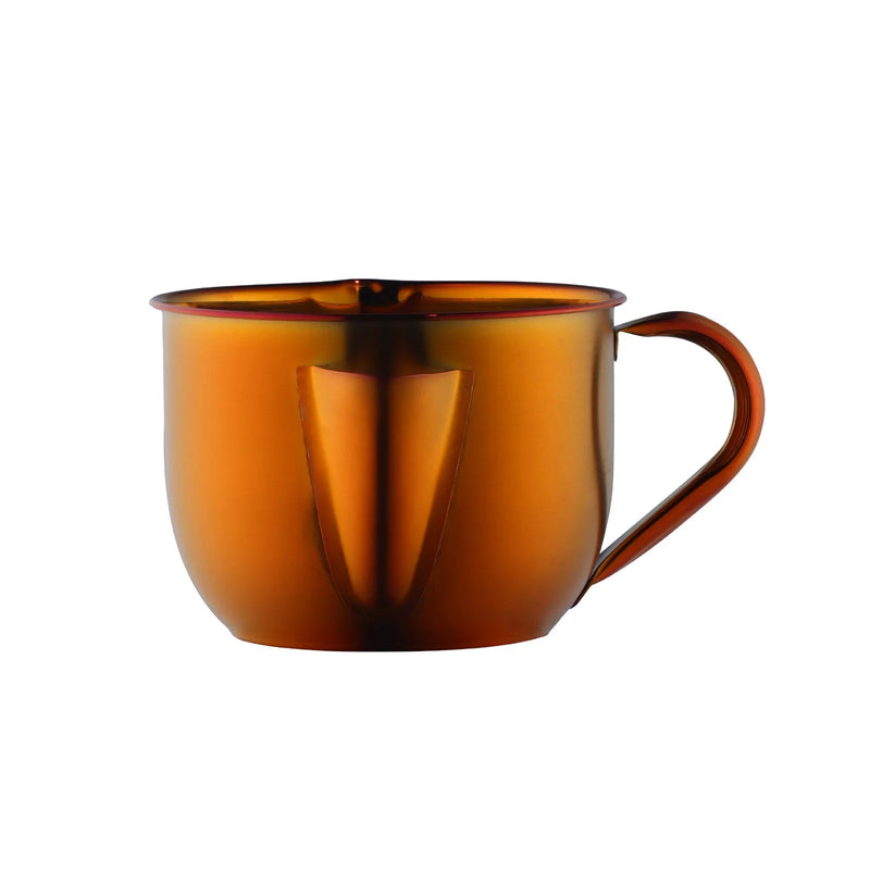 Anygleam Cookware Pot 1000ML Orange Cooking Soup Oil Flter Stainless Steel Gravy Oil Water Fat Golden Separator Bowl Kitchen Tools