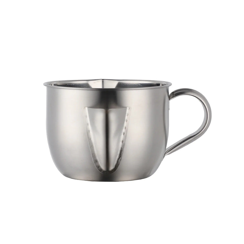 Anygleam Cookware Pot 1000ML Silver Cooking Soup Oil Flter Stainless Steel Gravy Oil Water Fat Golden Separator Bowl Kitchen Tools