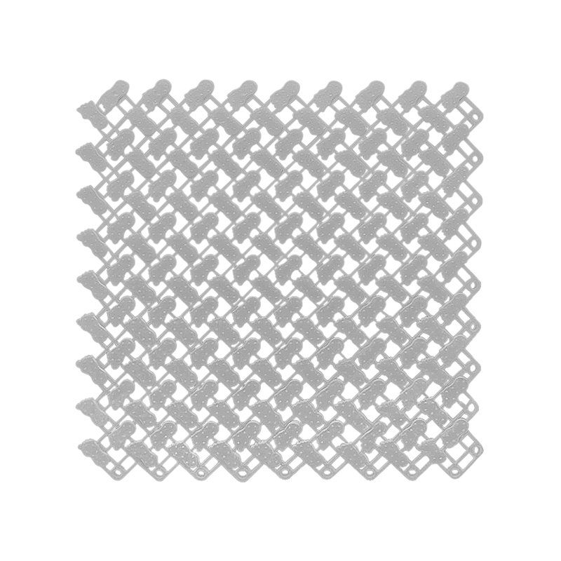 Anymat Splicing Mat White 25x25cm 1Pc DIY Non Slip Bathroom Mat Mesh Drainage Massage Floor Carpet