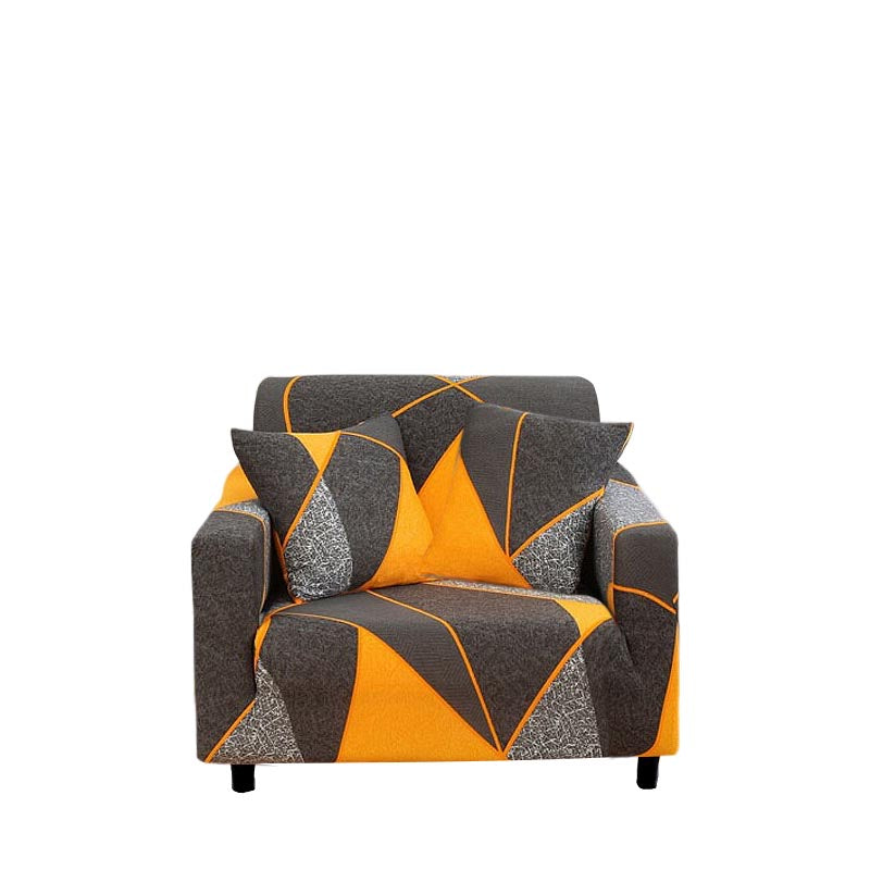 Anyseat 1 Seater Sofa Cover Marigold Style and Protection For Living Room Sofa Chair Elastic Stretchable Slipcover