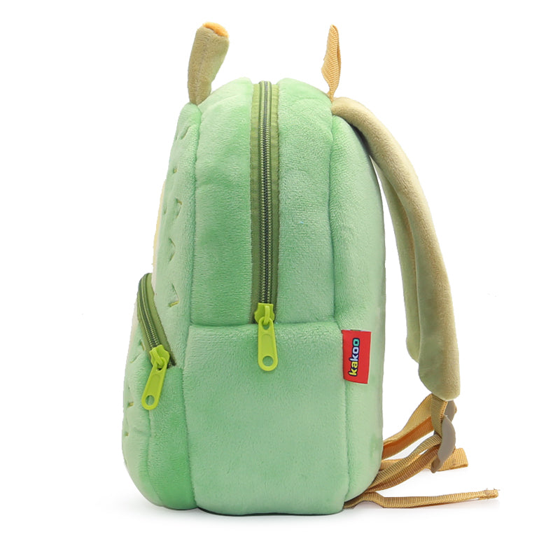 ANYKIDZ 3D Green Durian School Backpack Cute Fruit With Cartoon Designs Children Toddler Plush Bag For Baby Girls and Boys
