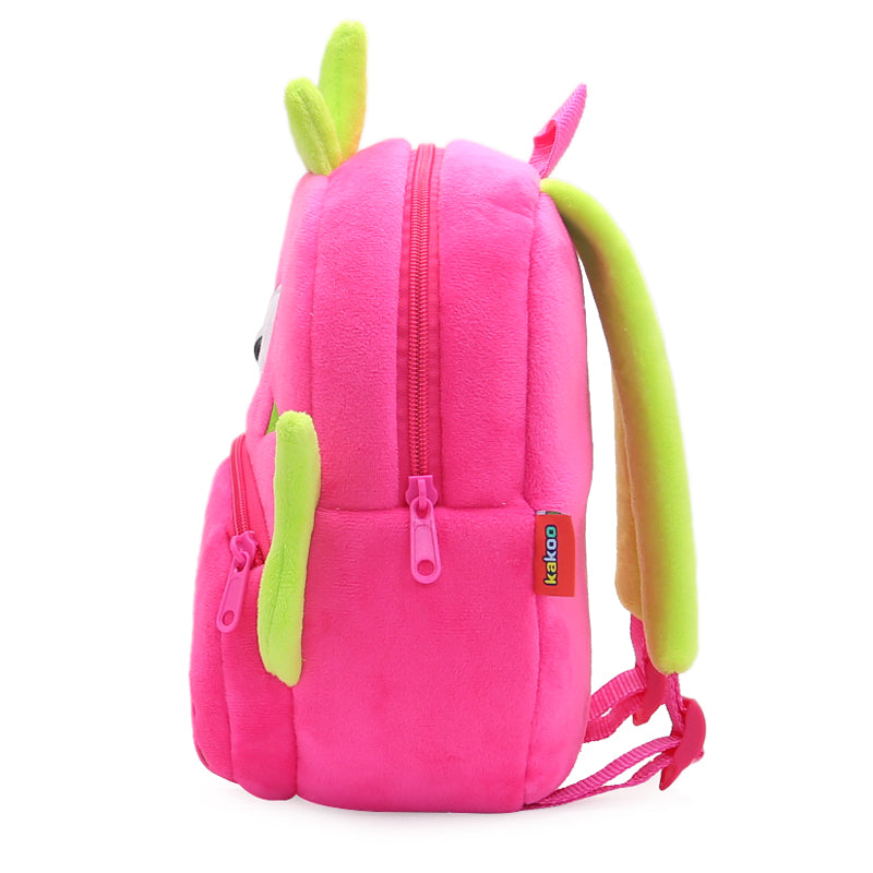 ANYKIDZ 3D Rose Red Kids School Backpack Cute Cartoon Animal Style Children Toddler Plush Bag Perfect Accessories For Boys and Girls