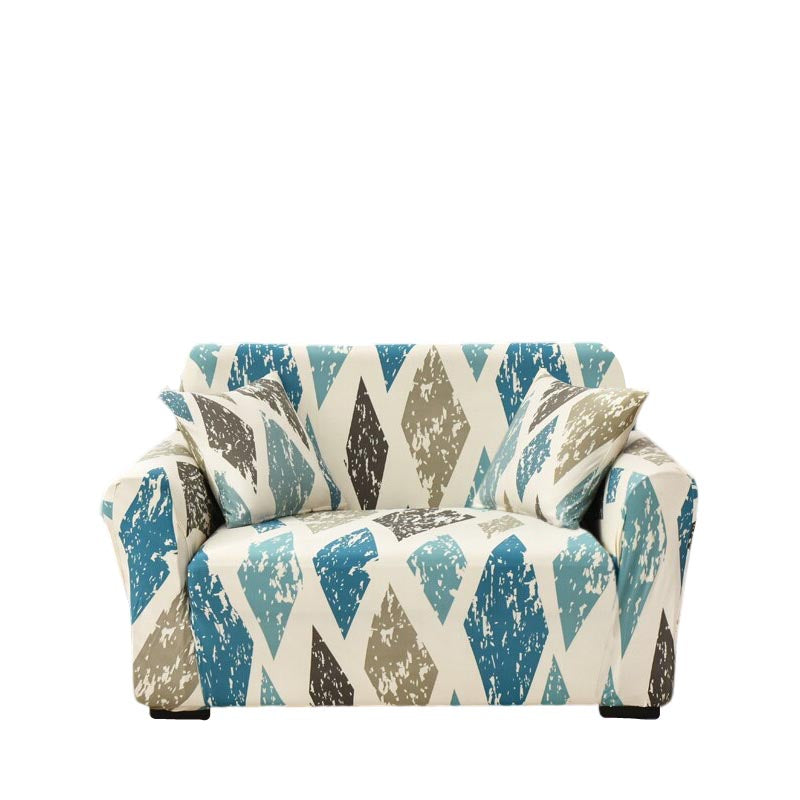 Anyseat 2 Seater Sofa Cover Khaki Blue Style and Protection For Living Room Sofa Chair Elastic Stretchable Slipcover