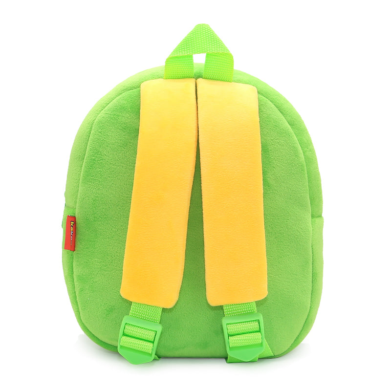 ANYKIDZ 3D Green Car Dumper Kids School Backpack Cute Cartoon Animal Style Children Toddler Plush Bag Perfect Accessories For Boys and Girls