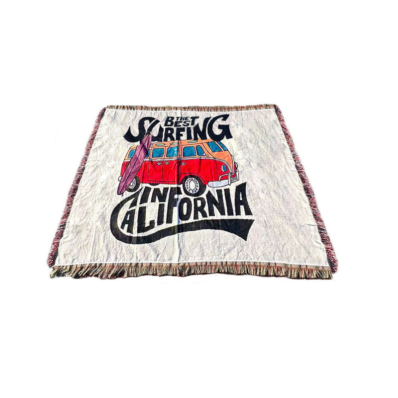 Anycozy Surfing California Throw Blanket Cozy Sofa Bed Cover