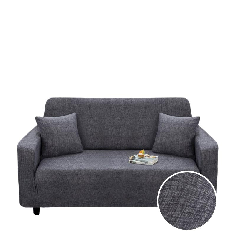 Anyseat 3 Seater Sofa Cover Plain Gray Style and Protection For Living Room Sofa Chair Elastic Stretchable Slipcover