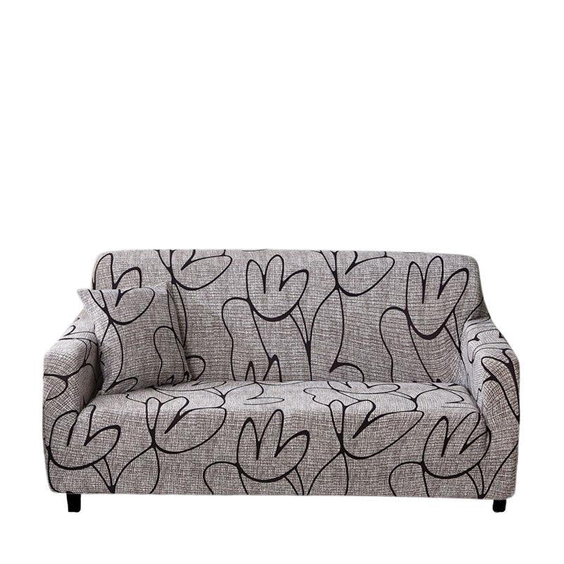 Anyseat 3 Seater Sofa Cover Light Gray Style and Protection For Living Room Sofa Chair Elastic Stretchable Slipcover