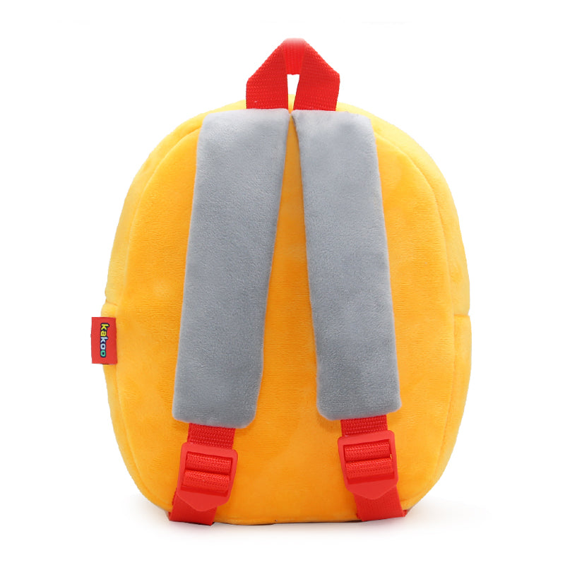 ANYKIDZ 3D Orange Tanker School Backpack Cute Vehicle With Cartoon Designs Children Toddler Plush Bag For Baby Girls and Boys