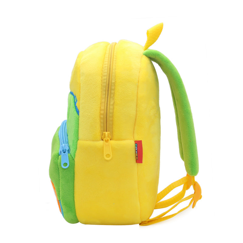 ANYKIDZ  3D Green Sanitation Vehicle Kids School Backpack Cute Cartoon Animal Style Children Toddler Plush Bag Perfect Accessories For Boys and Girls