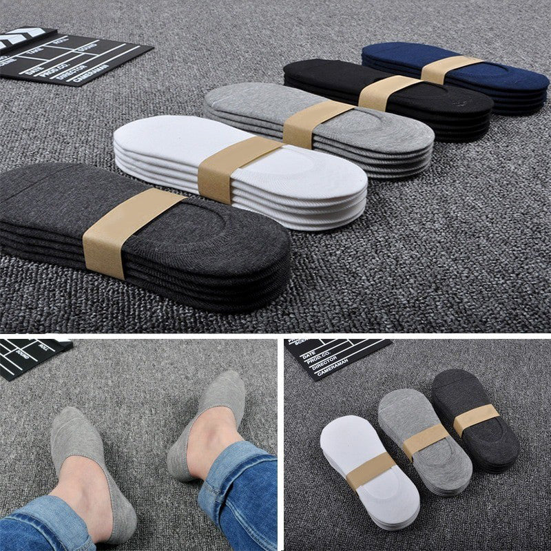 Anyfootwear 5 Pairs Navy Blue Size 5-10 Fashion Socks High Quality Office Sports Business Long Socks Cotton Solid Colors Skateboard Knitted Casual