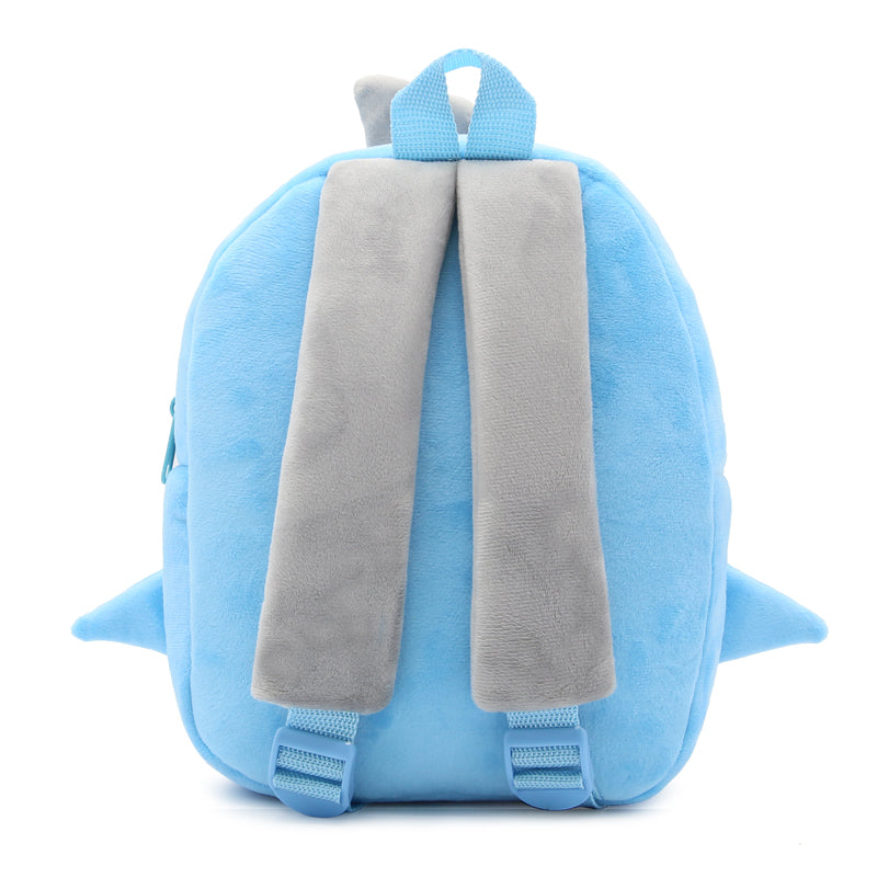 ANYKIDZ 3D Blue Shark School Backpack Cute Animal With Cartoon Designs Children Toddler Plush Bag For Baby Girls and Boys