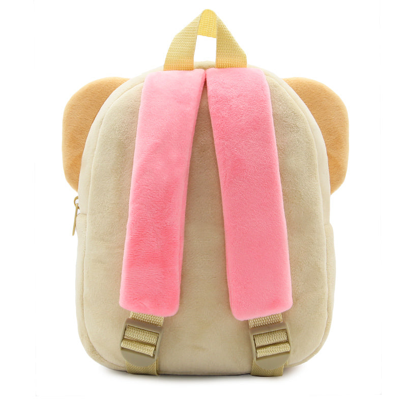 ANYKIDZ 3D Apricot Koala School Backpack Cute Animal With Cartoon Designs Children Toddler Plush Bag For Baby Girls and Boys