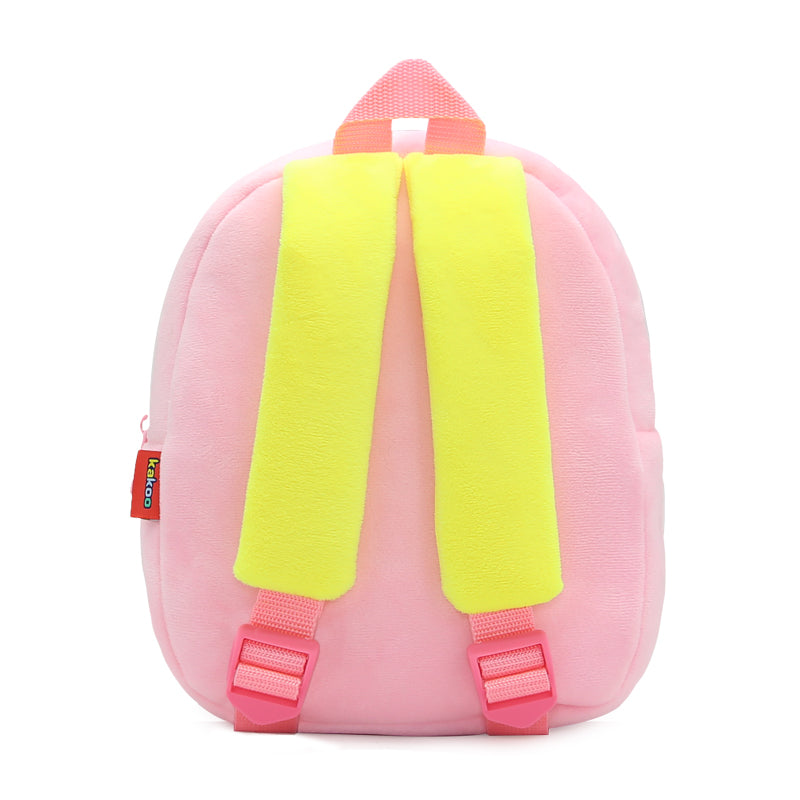 ANYKIDZ  3D Pink Crane School Backpack Cute Vehicle With Cartoon Designs Children Toddler Plush Bag For Baby Girls and Boys