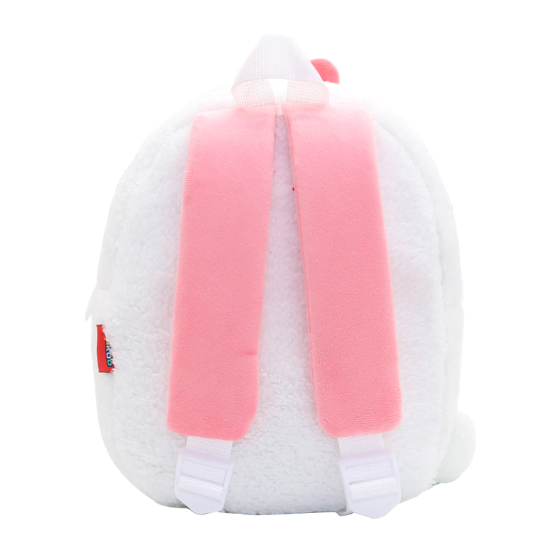 ANYKIDZ 3D White Alpaca Kids School Backpack Cute Cartoon Animal Style Children Toddler Plush Bag Perfect Accessories For Boys and Girls