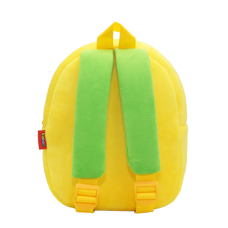 ANYKIDZ  3D Green Sanitation Vehicle Kids School Backpack Cute Cartoon Animal Style Children Toddler Plush Bag Perfect Accessories For Boys and Girls